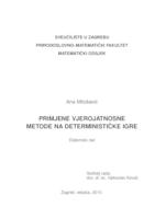 prikaz prve stranice dokumenta Primjene vjerojatnosne metode na determinističke igre