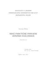 prikaz prve stranice dokumenta Neke praktične primjene verižnih razlomaka