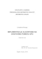 prikaz prve stranice dokumenta Implementacija algoritama na grafovima pomoću GPU