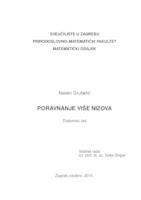 prikaz prve stranice dokumenta Poravnanje više nizova