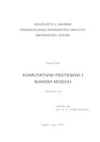 prikaz prve stranice dokumenta Komutativni prstenovi i njihovi moduli