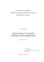 prikaz prve stranice dokumenta Vizualizacija i povijest hiperboličke geometrije