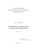 prikaz prve stranice dokumenta Matematičke formulacije principa neodređenosti