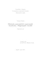 prikaz prve stranice dokumenta Metoda parcijalnih najmanjih kvadrata: Regresijski model