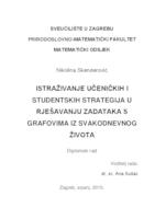 prikaz prve stranice dokumenta Istraživanje učeničkih i studentskih strategija u rješavanju zadataka s grafovima iz svakodnevnog života