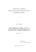 prikaz prve stranice dokumenta Multirezolucijski valići i diskretne transformacije