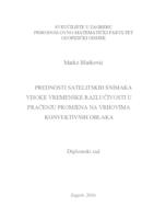 prikaz prve stranice dokumenta Prednosti satelitskih snimaka visoke vremenske razlučivosti u praćenju promjena na vrhovima konvektivnih oblaka