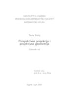 prikaz prve stranice dokumenta Perspektivna projekcija i projektivna geometrija