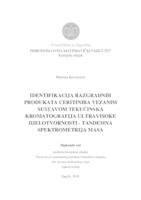 prikaz prve stranice dokumenta Identifikacija razgradnih produkata ceritiniba vezanim sustavom tekućinska kromatografija ultravisoke djelotvornosti - tandemna spektrometrija masa