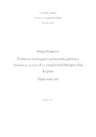 prikaz prve stranice dokumenta Probavna fiziologija u primorskih gušterica (Podarcis siculus R.) s otočića Pod Mrčaru i Pod Kopište