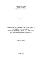 prikaz prve stranice dokumenta Taksonomska revizija vražićaka (Tetrigidae: Discotettiginae) uz korištenje društvenih mreža kao novog oruđa u otkrivanju skrivene raznolikosti