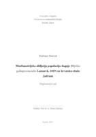 prikaz prve stranice dokumenta Morfometrijska obilježja populacija dagnje (Mytilus galloprovincialis Lamarck, 1819) uz hrvatsku obalu Jadrana