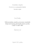 prikaz prve stranice dokumenta Diferencijalna analiza proteoma staničnih linija  karcinoma pločastih stanica jezika Cal27 i Cal27-2B1