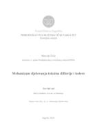 prikaz prve stranice dokumenta Mehanizam djelovanja toksina difterije i kolere
