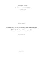 prikaz prve stranice dokumenta Molekularna istraživanja alela i haplotipova gena HLA-B*44 u hrvatskoj populaciji