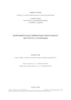 prikaz prve stranice dokumenta Eksperimentalno određivanje koeficijenata aktiviteta u otopinama 