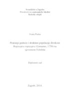 prikaz prve stranice dokumenta Praćenje gustoće i strukture populacije divokoze Rupicapra rupicapra (Linnaeus, 1758) na sjevernom Velebitu