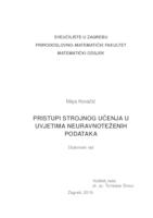 prikaz prve stranice dokumenta Pristupi strojnog učenje u uvjetima neuravnoteženih podataka