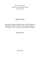 prikaz prve stranice dokumenta Procjena starosti zelenih žaba roda Pelophylax  Fitzinger, 1843 metodom skeletokronologije