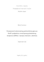 prikaz prve stranice dokumenta Povezanost funkcionalnog polimorfizma gena za GluR7 podjedinicu ionotropnog glutamatnog receptora (GRIK) i razvoja ovisnosti o alkoholu