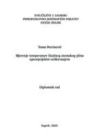 prikaz prve stranice dokumenta Mjerenje temperature hladnog atomskog plina apsorpcijskim oslikavanjem
