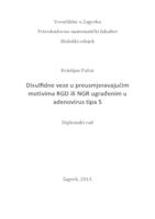 prikaz prve stranice dokumenta Disulfidne veze u preusmjeravajućim motivima RGD ili NGR ugrađenim u adenovirusu tipa 5