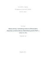 prikaz prve stranice dokumenta Utjecaj solnog i osmotskog stresa na diferencijalnu ekspresiju proteina kaktusa Mammillaria gracilis Pfeiff. u kulturi in vitro