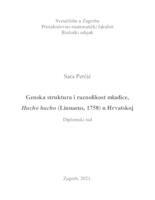 prikaz prve stranice dokumenta Genska struktura i raznolikost mladice, Hucho hucho (Linnaeus, 1758) u Hrvatskoj