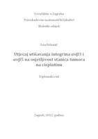 prikaz prve stranice dokumenta Utjecaj utišavanja integrina alfavbeta3 i alfavbeta5 na osjetljivost stanica tumora na cisplatinu