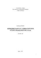 prikaz prve stranice dokumenta Kemijski sastav i zdravstveni učinci maslinovog ulja