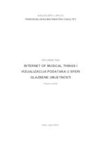 prikaz prve stranice dokumenta Internet of Musical Things i vizualizacija podataka u sferi glazbene umjetnosti