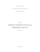 prikaz prve stranice dokumenta Simbioze morskih životinja i mikroorganizama