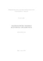 prikaz prve stranice dokumenta Matematički modeli kontrole dijabetesa