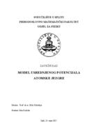 prikaz prve stranice dokumenta Model usrednjenog potencijala atomske jezgre