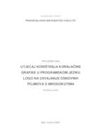 prikaz prve stranice dokumenta Utjecaj korištenja kornjačine grafike u programskom jeziku Logo na usvajanje osnovnih pojmova o mnogokutima