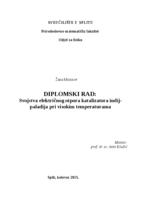 prikaz prve stranice dokumenta Svojstva električnog otpora katalizatora indij-paladija pri visokim temperaturama
