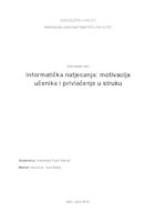 prikaz prve stranice dokumenta Informatička natjecanja: motivacija učenika i privlačenje u struku