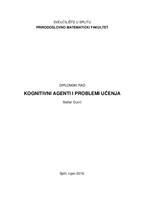 prikaz prve stranice dokumenta Kognitivni agenti i problemi učenja