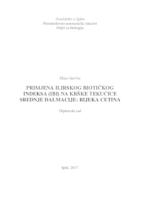 prikaz prve stranice dokumenta Primjena Ilirskog biotičkog indeksa (IBI) na krške tekućice Srednje Dalmacije: rijeka Cetina