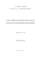 prikaz prve stranice dokumenta Novi pristupi istraživačkoj nastavi elektromagnetizma