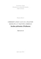 prikaz prve stranice dokumenta Određivanje sastava masnih kiselina u tkivima srdele Sardina pilchardus (Walbaum)