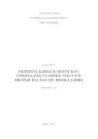 prikaz prve stranice dokumenta Primjena Ilirskog biotičkog indeksa (IBI) na krške tekućice Srednje Dalmacije: rijeka Jadro