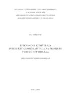 prikaz prve stranice dokumenta Efikasnost korištenja intelektualnog kapitala na primjeru tvrtke HEP ODS d.o.o