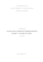 prikaz prve stranice dokumenta Analiza rada i izgradnje termoelektrane Plomin C na području Istre
