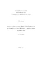 prikaz prve stranice dokumenta Povezanost percipirane zapošljivosti sa stupnjem obrazovanja i socijalnom podrškom