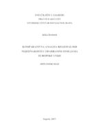 prikaz prve stranice dokumenta Komparativna analiza regionalnih nejednakosti u odabranim zemljama Europske unije