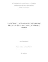 prikaz prve stranice dokumenta Proboj pravne osobnosti s psebnim osvrtom na komparativnu sudsku praksu