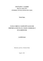 prikaz prve stranice dokumenta Uloga udruga u konceptualizaciji individualnog plana u radu s osobama s invaliditetom