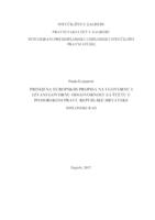 prikaz prve stranice dokumenta Primjena Europskih propisa na ugovornu i izvanugovornu odgovornost za štetu u pomorskom pravu Republike Hrvatske