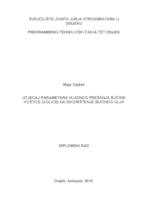 prikaz prve stranice dokumenta Utjecaj parametara hladnog prešanja bučine koštice (golice) na iskorištenje bučinog ulja